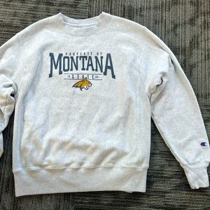 Montana State MSU Bobcats Champion Crewneck Sweatshirt (Medium)